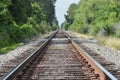 Infinity railroad tracks Royalty Free Stock Photo