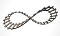 Infinity Railway Track Royalty Free Stock Photo