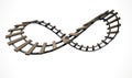 Infinity Railway Track Royalty Free Stock Photo