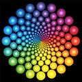 Infinity Rainbow Colored Balls Wallpaper