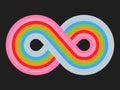 Infinity rainbow logo