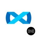 Infinity ribbon style logo