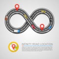 Infinity Road location Royalty Free Stock Photo