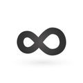 infinity sign icon, Vector illustration isolated on white background Royalty Free Stock Photo