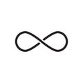 Infinity sign vector icon Royalty Free Stock Photo