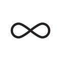 Infinity sign vector icon Royalty Free Stock Photo