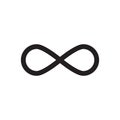 Infinity sign vector icon. Royalty Free Stock Photo