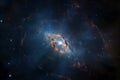 Infinity of space, cosmic nebula stars planets, collision of stars galaxy view