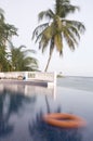 Infinity swimming pool Corn Island Nicaragua Royalty Free Stock Photo