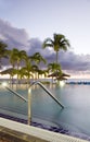 Infinity swimming pool St. Maarten St. Martin Royalty Free Stock Photo