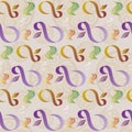 Infinity Symbol and Celtic Symbol Seamless Pattern