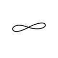 Infinity symbol doodle icon, vector illustration Royalty Free Stock Photo