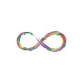 Infinity symbol, Eternity. Eternals creative poster design. Royalty Free Stock Photo