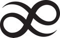 Infinity symbol graphic design representing endless possibilities and eternity concept Royalty Free Stock Photo