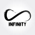 Infinity Symbol. Hand Drawn Logo Concept