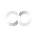 Infinity symbol icon, aka lemniscate, looks like sideways number eight. Mathematic symbol representing the concept of Royalty Free Stock Photo