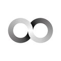 Infinity symbol icon, aka lemniscate, looks like sideways number eight. Mathematic symbol representing the concept of Royalty Free Stock Photo