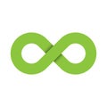Infinity symbol icon. Representing the concept of infinite, limitless and endless things. Simple green vector design