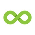 Infinity symbol icon. Representing the concept of infinite, limitless and endless things. Simple green vector design