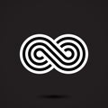 Infinity symbol icon Royalty Free Stock Photo