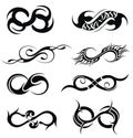 Infinity symbol icons set Royalty Free Stock Photo