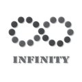 Infinity symbol. infinite icon. vector illustration Royalty Free Stock Photo