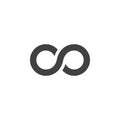 infinity symbol. lemniscate icon , solid logo illustration Royalty Free Stock Photo