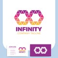 Infinity symbol logo design infinity logo template infinity media logo Royalty Free Stock Photo