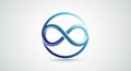 Infinity Symbol Logo Design Royalty Free Stock Photo