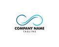 Infinity Symbol Logo Design Vector Illustration Royalty Free Stock Photo