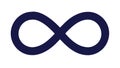 Infinity Symbol Loop Icon for Limitless Eternal Cycle, vector design Generative AI Royalty Free Stock Photo
