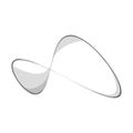 Infinity symbol of multiple thin black lines. Concept of infinite, limitless and endless. Simple flat vector design