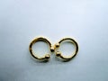 The infinity symbol in two rings Royalty Free Stock Photo