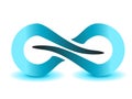 Infinity symbol unlimited sign vector icon Royalty Free Stock Photo