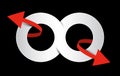 Infinity Symbol. Vector Eight - Endless Paper Sign
