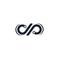 Infinity symbol vector icon Royalty Free Stock Photo