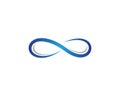 Infinity symbol vector icon Royalty Free Stock Photo