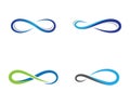 Infinity symbol vector icon Royalty Free Stock Photo