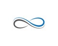 Infinity symbol vector icon Royalty Free Stock Photo