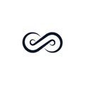 Infinity symbol vector icon