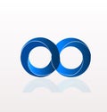 Infinity symbol vector logo