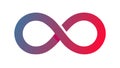Infinity Symbol, Vibrant Gradient Colors, Vector Icon, vector design Generative AI Royalty Free Stock Photo