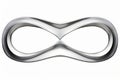 an infinity symbol on a white background Royalty Free Stock Photo