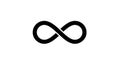 Infinity Symbol on White Background Represents Endless Concept Royalty Free Stock Photo