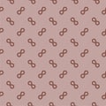 Infinity symbols seamless pattern isolated on color background Royalty Free Stock Photo