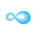 Infinity Tech Logo Vector Symbol Design Royalty Free Stock Photo