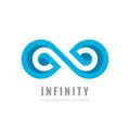 Infinity - vector logo template concept illustration. Abstract shape creative sign. Design element