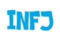 INFJ and Advocate personality and psychologic character of person - Introversion, intuition, feeling, judgment.