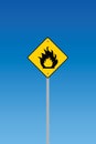 Inflammable sign