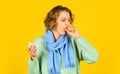 Inflammation nasal sinus. Respiratory disease. Influenza infection. Sinusitis treatment. Sinusitis diagnostics. Runny